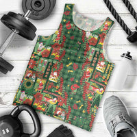 Mele Kalikimaka Pakalana Pikake Lei Men Tank Top Hawaiian Rodeo Paniolo Ulaula Palaka LT9 - Polynesian Pride