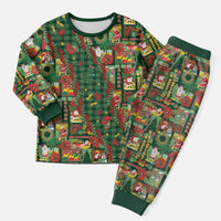 Mele Kalikimaka Pakalana Pikake Lei Christmas Pajama Set Hawaiian Rodeo Paniolo Ulaula Palaka LT9 Men Red - Polynesian Pride
