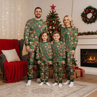 Mele Kalikimaka Pakalana Pikake Lei Christmas Pajama Set Hawaiian Rodeo Paniolo Ulaula Palaka LT9 - Polynesian Pride