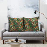 Mele Kalikimaka Pakalana Pikake Lei Pillow Cover Hawaiian Rodeo Paniolo Ulaula Palaka LT9 - Polynesian Pride