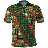 Mele Kalikimaka Pakalana Pikake Lei Polo Shirt Hawaiian Rodeo Paniolo Ulaula Palaka LT9 Red - Polynesian Pride