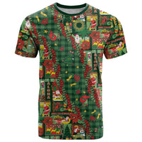 Mele Kalikimaka Pakalana Pikake Lei T Shirt Hawaiian Rodeo Paniolo Ulaula Palaka LT9 Red - Polynesian Pride