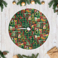 Mele Kalikimaka Pakalana Pikake Lei Tree Skirt Hawaiian Rodeo Paniolo Ulaula Palaka LT9 Casual Red - Polynesian Pride