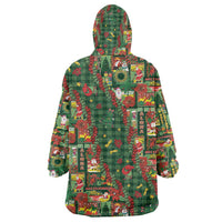 Mele Kalikimaka Pakalana Pikake Lei Wearable Blanket Hoodie Hawaiian Rodeo Paniolo Ulaula Palaka LT9 - Polynesian Pride