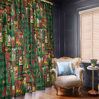 Mele Kalikimaka Pakalana Pikake Lei Window Curtain Hawaiian Rodeo Paniolo Ulaula Palaka LT9 - Polynesian Pride
