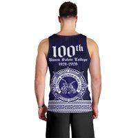 Tonga Queen Salote College 100 years Men Tank Top QSC 1926-2026 Tongan Pattern