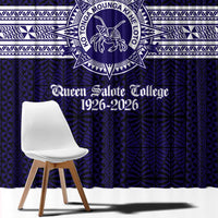 Tonga Queen Salote College 100 years Window Curtain QSC 1926-2026 Tongan Pattern