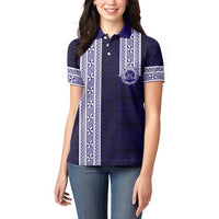 Tonga Queen Salote College 100 years Women Polo Shirt QSC 1926-2026 Tongan Pattern LT9 - Polynesian Pride