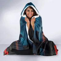 Kangaroo-Kiwi Soldier ANZAC Personalised Hooded Blanket Golden Wattle and Pohutukawa Flowers LT9 - Polynesian Pride