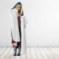 Kangaroo-Kiwi Soldier ANZAC Personalised Hooded Blanket Golden Wattle and Pohutukawa Flowers LT9 - Polynesian Pride