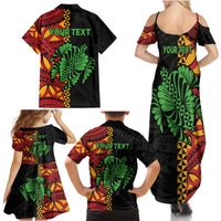 Personalised Tonga Emancipation Day Family Matching Summer Maxi Dress and Hawaiian Shirt Puleanga Fakatui O Since 1970 LT9 - Polynesian Pride