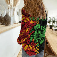 Personalised Tonga Emancipation Day Women Casual Shirt Puleanga Fakatui O Since 1970 LT9 - Polynesian Pride