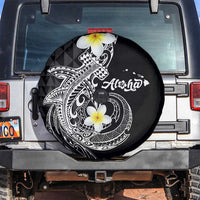 Aloha Hammerhead Shark Spare Tire Cover Black Hawaiian Kakau Tribal Tattoo LT9 Black - Polynesian Pride