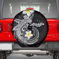 Aloha Hammerhead Shark Spare Tire Cover Black Hawaiian Kakau Tribal Tattoo LT9 - Polynesian Pride