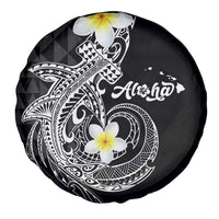 Aloha Hammerhead Shark Spare Tire Cover Black Hawaiian Kakau Tribal Tattoo LT9 - Polynesian Pride