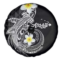 Aloha Hammerhead Shark Spare Tire Cover Black Hawaiian Kakau Tribal Tattoo LT9 - Polynesian Pride