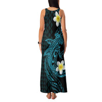 Aloha Hammerhead Shark Family Matching Tank Maxi Dress and Hawaiian Shirt Calypso Hawaiian Kakau Tribal Tattoo LT9 - Polynesian Pride