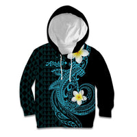 Aloha Hammerhead Shark Kid Hoodie Calypso Hawaiian Kakau Tribal Tattoo LT9 Hoodie Blue - Polynesian Pride