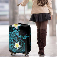 Aloha Hammerhead Shark Luggage Cover Calypso Hawaiian Kakau Tribal Tattoo LT9 - Polynesian Pride