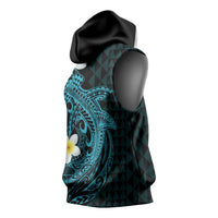Aloha Hammerhead Shark Sleeveless Hoodie Calypso Hawaiian Kakau Tribal Tattoo LT9 - Polynesian Pride