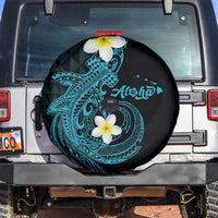 Aloha Hammerhead Shark Spare Tire Cover Calypso Hawaiian Kakau Tribal Tattoo LT9 Blue - Polynesian Pride