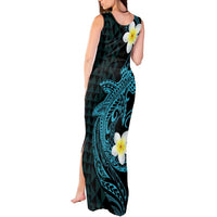 Aloha Hammerhead Shark Tank Maxi Dress Calypso Hawaiian Kakau Tribal Tattoo LT9 - Polynesian Pride