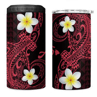 Aloha Hammerhead Shark 4 in 1 Can Cooler Tumbler Feverish Pink Hawaiian Kakau Tribal Tattoo LT9 One Size: 16 oz Pink - Polynesian Pride
