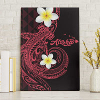 Aloha Hammerhead Shark Canvas Wall Art Feverish Pink Hawaiian Kakau Tribal Tattoo LT9 Without Frame Pink - Polynesian Pride