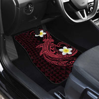 Aloha Hammerhead Shark Car Mats Feverish Pink Hawaiian Kakau Tribal Tattoo LT9 - Polynesian Pride