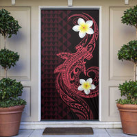 Aloha Hammerhead Shark Door Cover Feverish Pink Hawaiian Kakau Tribal Tattoo LT9 Pink - Polynesian Pride