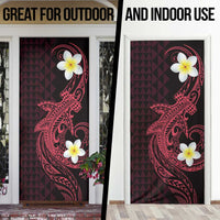 Aloha Hammerhead Shark Door Cover Feverish Pink Hawaiian Kakau Tribal Tattoo LT9 - Polynesian Pride