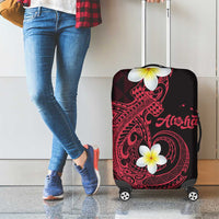 Aloha Hammerhead Shark Luggage Cover Feverish Pink Hawaiian Kakau Tribal Tattoo LT9 - Polynesian Pride