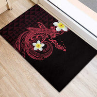 Aloha Hammerhead Shark Rubber Doormat Feverish Pink Hawaiian Kakau Tribal Tattoo LT9 - Polynesian Pride