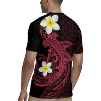 Aloha Hammerhead Shark Rugby Jersey Feverish Pink Hawaiian Kakau Tribal Tattoo LT9 - Polynesian Pride