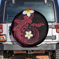 Aloha Hammerhead Shark Spare Tire Cover Feverish Pink Hawaiian Kakau Tribal Tattoo LT9 Pink - Polynesian Pride