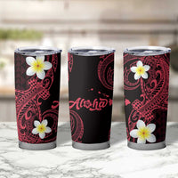 Aloha Hammerhead Shark Tumbler Cup Feverish Pink Hawaiian Kakau Tribal Tattoo LT9 - Polynesian Pride