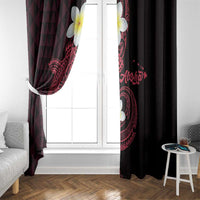 Aloha Hammerhead Shark Window Curtain Feverish Pink Hawaiian Kakau Tribal Tattoo LT9 - Polynesian Pride