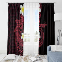 Aloha Hammerhead Shark Window Curtain Feverish Pink Hawaiian Kakau Tribal Tattoo LT9 - Polynesian Pride