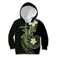 Aloha Hammerhead Shark Kid Hoodie Lime Rickey Hawaiian Kakau Tribal Tattoo LT9 Hoodie Lime - Polynesian Pride