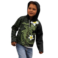 Aloha Hammerhead Shark Kid Hoodie Lime Rickey Hawaiian Kakau Tribal Tattoo LT9 - Polynesian Pride
