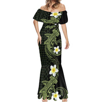 Aloha Hammerhead Shark Mermaid Dress Lime Rickey Hawaiian Kakau Tribal Tattoo LT9 - Polynesian Pride