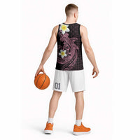 Aloha Hammerhead Shark Basketball Jersey Vivacious Pink Hawaiian Kakau Tribal Tattoo LT9 - Polynesian Pride