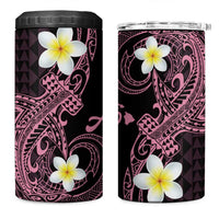 Aloha Hammerhead Shark 4 in 1 Can Cooler Tumbler Vivacious Pink Hawaiian Kakau Tribal Tattoo LT9 One Size: 16 oz Pink - Polynesian Pride