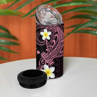 Aloha Hammerhead Shark 4 in 1 Can Cooler Tumbler Vivacious Pink Hawaiian Kakau Tribal Tattoo LT9 - Polynesian Pride