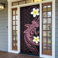 Aloha Hammerhead Shark Door Cover Vivacious Pink Hawaiian Kakau Tribal Tattoo LT9 - Polynesian Pride