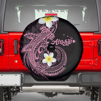 Aloha Hammerhead Shark Spare Tire Cover Vivacious Pink Hawaiian Kakau Tribal Tattoo LT9 - Polynesian Pride