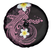 Aloha Hammerhead Shark Spare Tire Cover Vivacious Pink Hawaiian Kakau Tribal Tattoo LT9 - Polynesian Pride