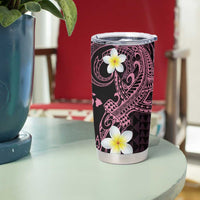 Aloha Hammerhead Shark Tumbler Cup Vivacious Pink Hawaiian Kakau Tribal Tattoo LT9 - Polynesian Pride
