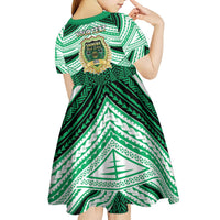 Personalised Tonga Saineha High School Kid Short Sleeve Dress Polynesian Ngatu Tribal