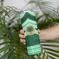Personalised Tonga Saineha High School Skinny Tumbler Polynesian Ngatu Tribal LT9 - Polynesian Pride